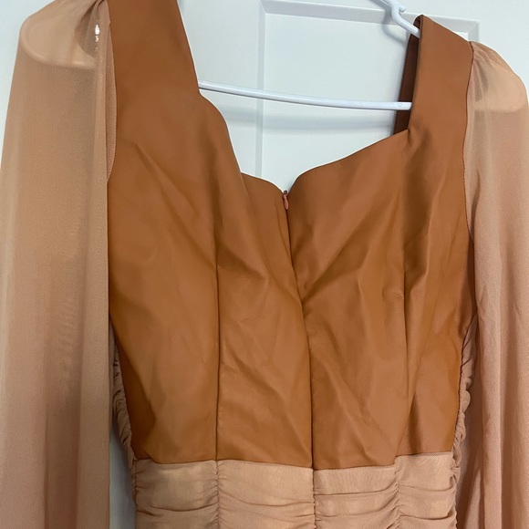 Faux Leather Mini Dress - Picture 4 of 4